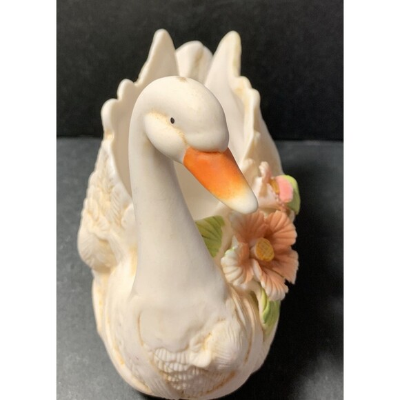 Vintage K's Collection Vera Ceramic Swan Trinket Dish/Planter - Picture 2 of 5